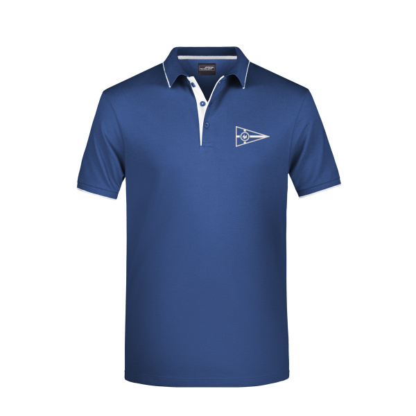 Bruststick weiß - Men's Polo Stripe Miniaturansicht