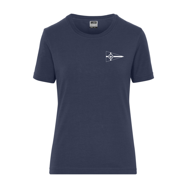 Brustdruck Weiß - Ladies' ORGANIC Stretch-T Work - SOLID -   OCS Blended Miniaturansicht